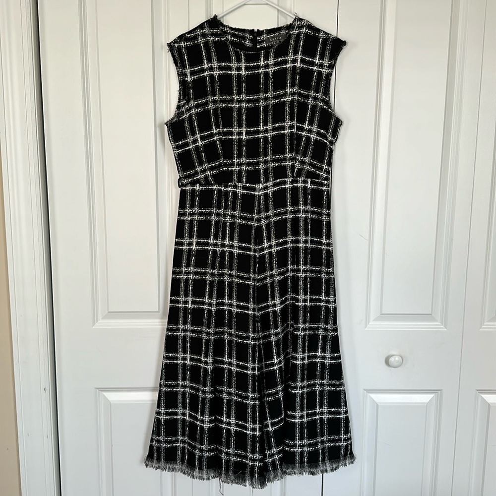 Garcia black & white tweed dress